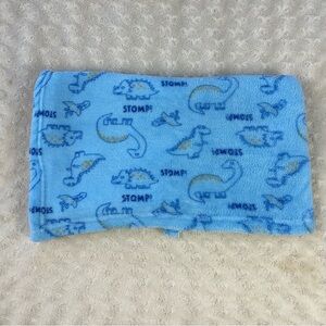 Bon Bebe Blue Dinosaur Baby Blanket Stomp! Yellow Security Lovey Dino